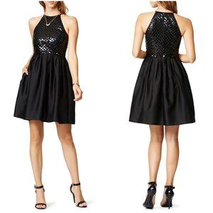 Raoul Black Sequined Phoebe A-Line Dress $825